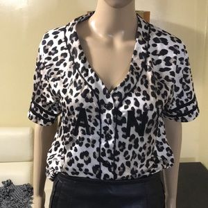 Leopard print jersey